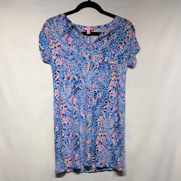 Lilly Pulitzer Dresses & Skirts - Lilly Pulitzer Duval Linen Dress Tic Tac Tile Allover Print Size XS